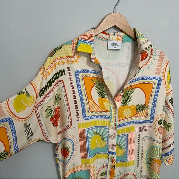 Seven Wonders Agata Shirt in Agata Print Women’s Size XS Fruit Print - Picture 6 of 11